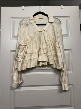 Pilcro Off-White Knit Pullover